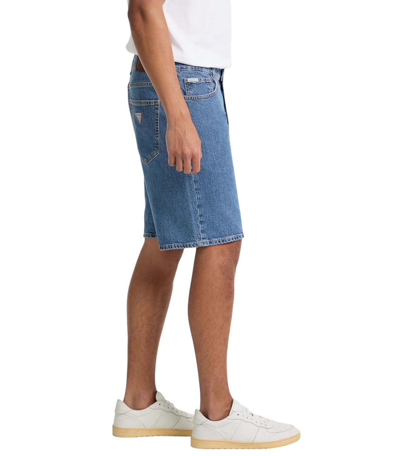 GUESS JEANS Bermuda Jeans Uomo Mod. M4YD37 D5M54 GAM1 DENIM Blu