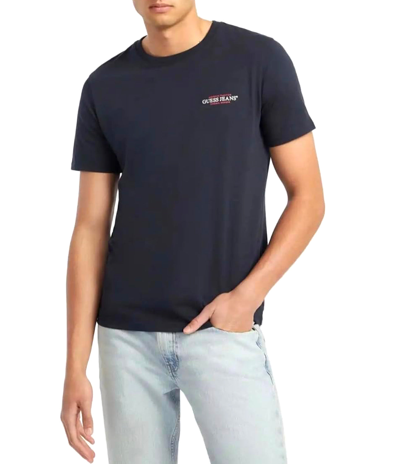 GUESS JEANS T-shirt Uomo Mod. M4YI55 K8HM0 A71W Blu