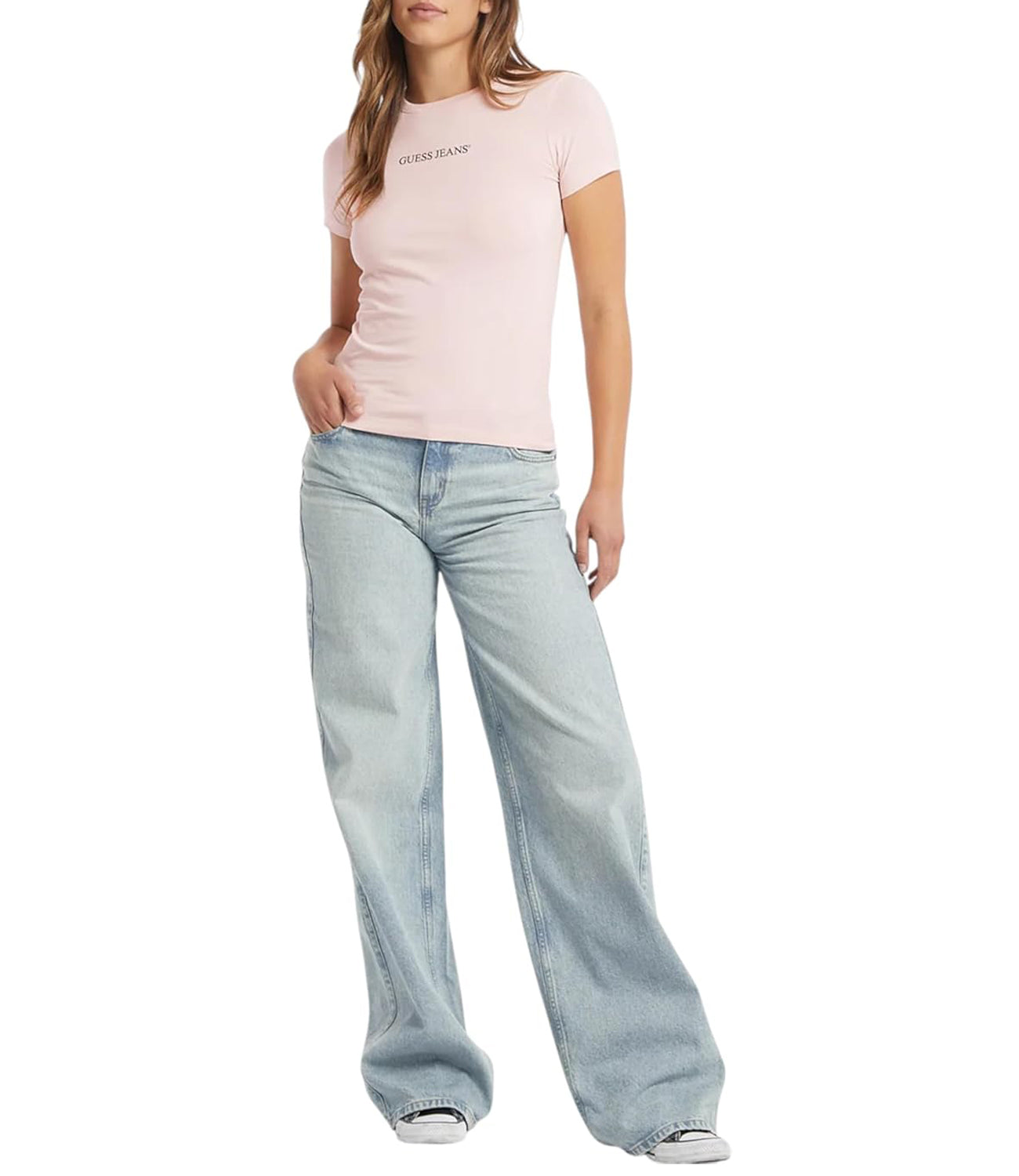 GUESS JEANS T-shirt Donna Mod. W4YI01 J1314 A61U Rosa