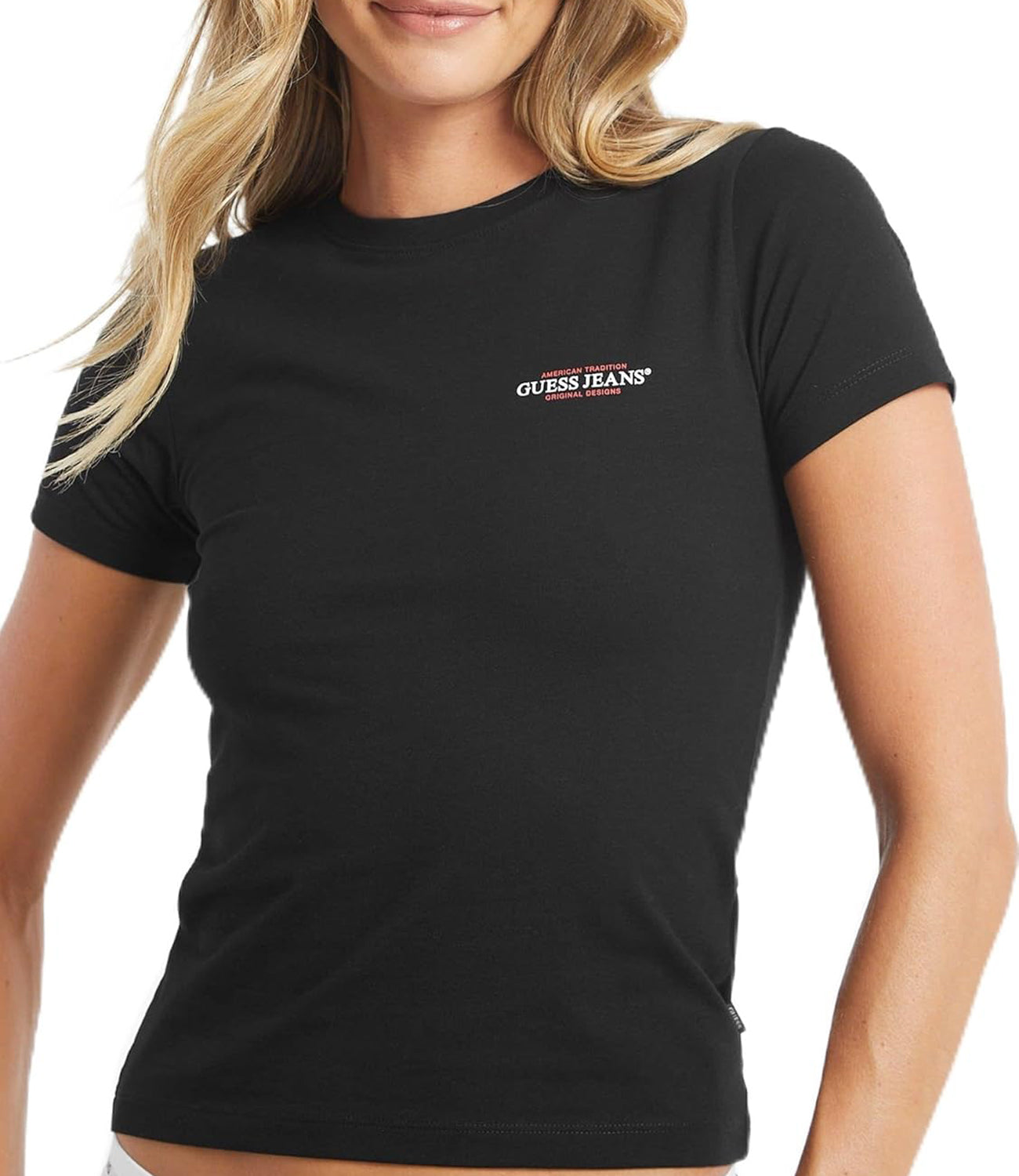 GUESS JEANS T-shirt Donna Mod. W4YI02 J1314 JBLK Nero