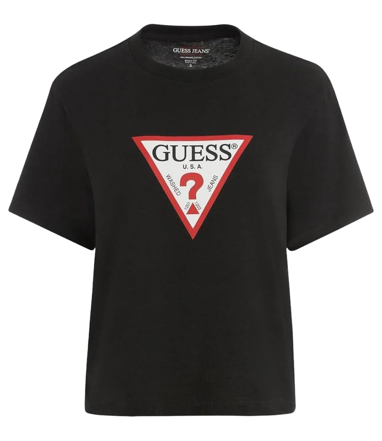 GUESS JEANS T-shirt Donna Mod. W4YI76 K8KM0 JBLK Nero