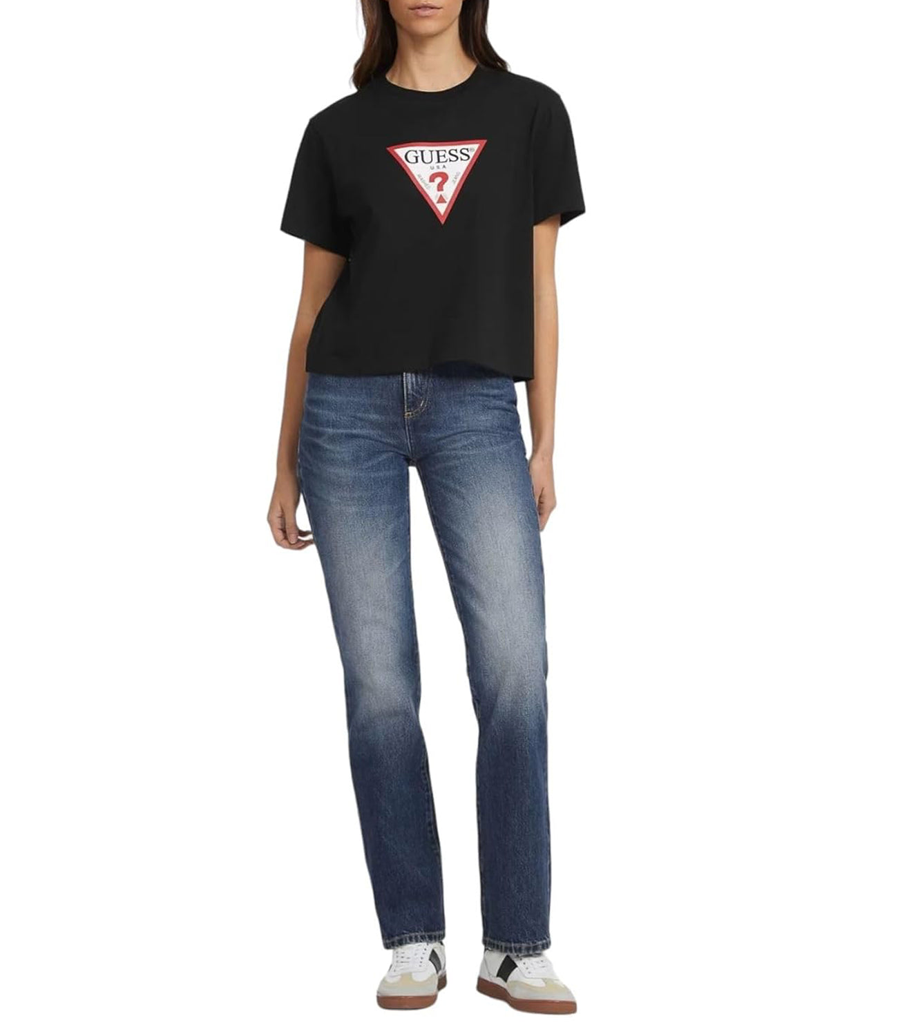 GUESS JEANS T-shirt Donna Mod. W4YI76 K8KM0 JBLK Nero