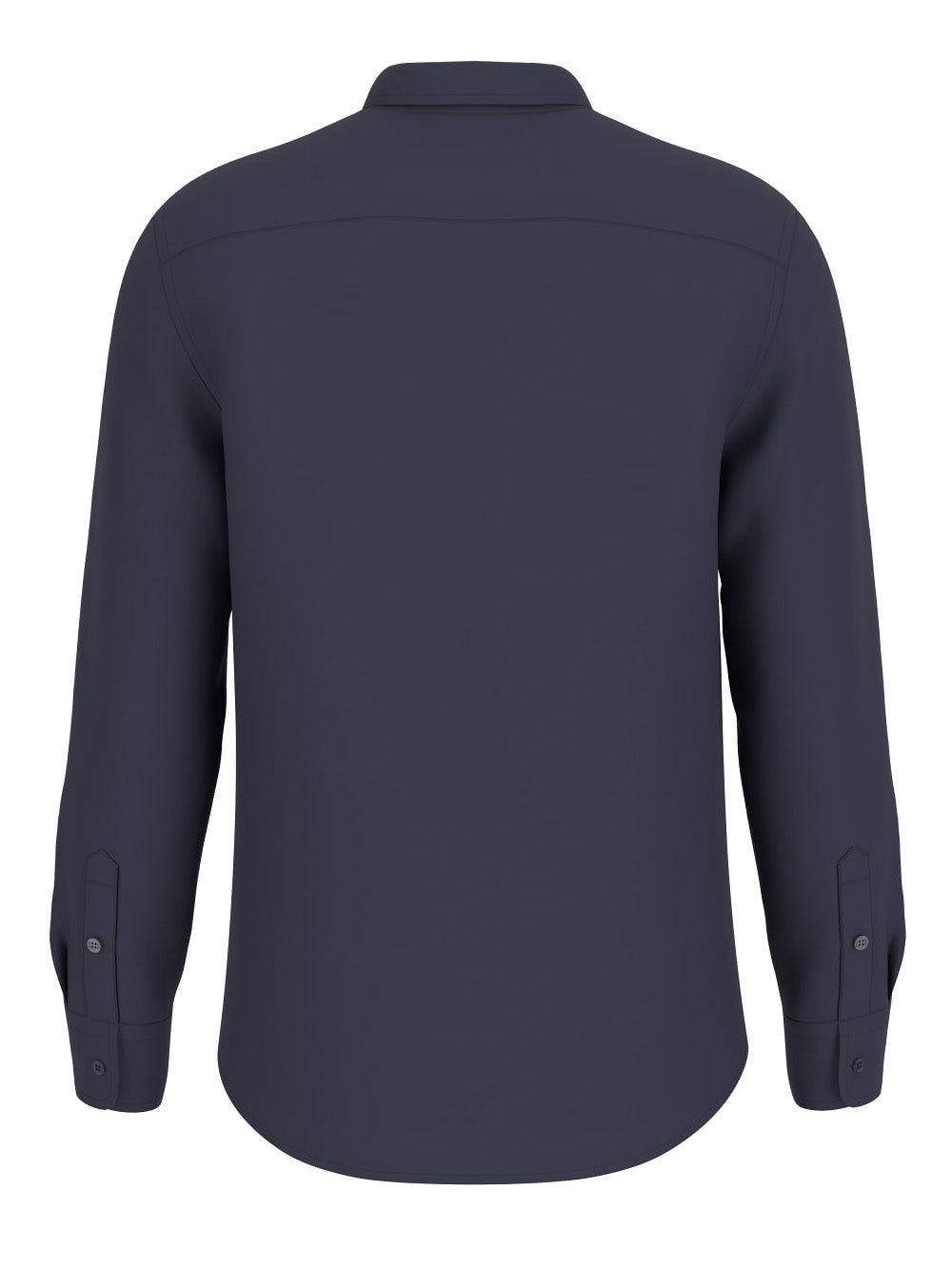Camicia Classica Guess Napa Linen da Uomo - Blu