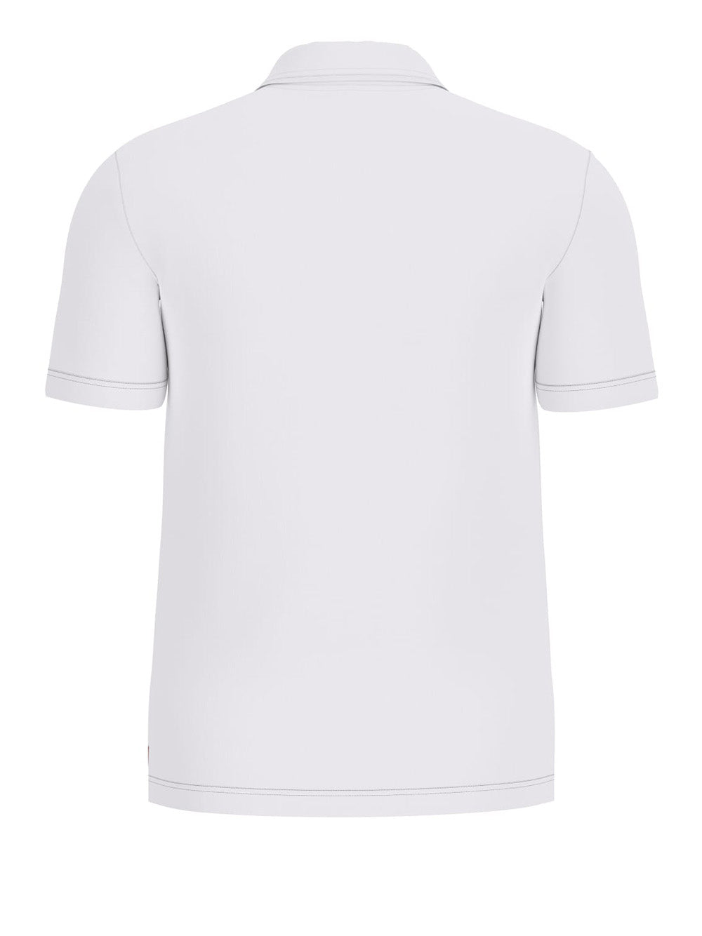 Polo Guess Org Cotton Slub da Uomo - Bianco
