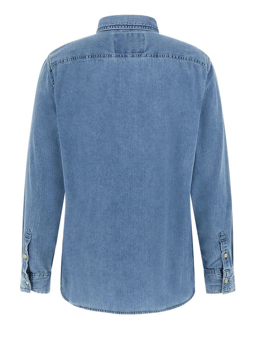 Camicia Jeans Guess Ronnie No Pocket da Uomo - Denim