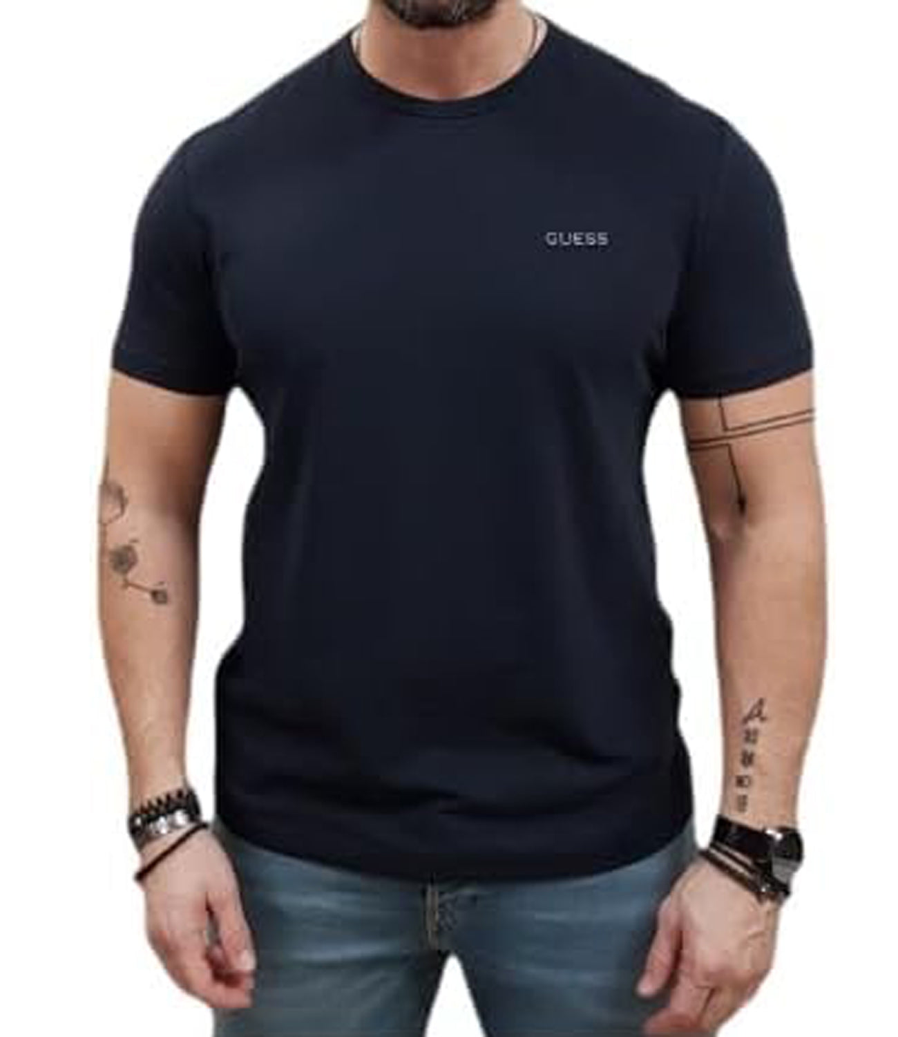 Guess T-shirt Uomo Mod. M5RI06 K6XN4 G7V2 Blu