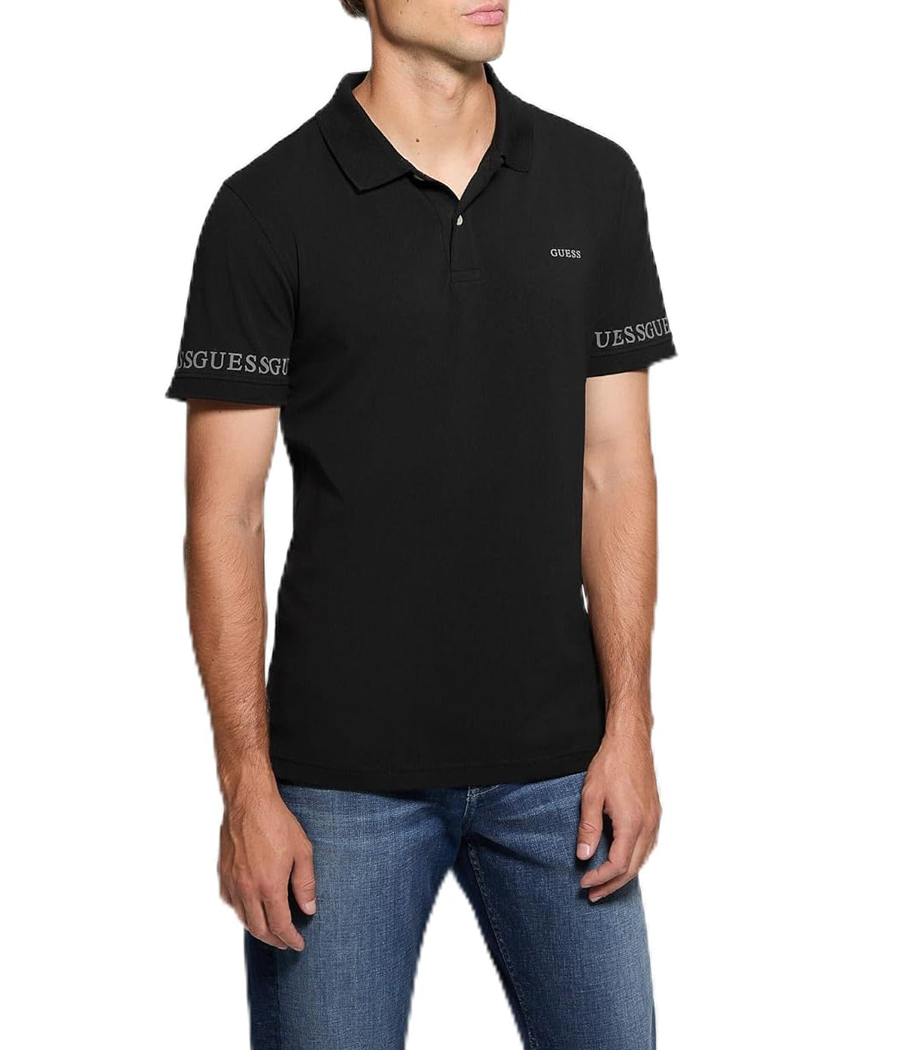 Guess Polo Manica Corta Uomo Mod. M5RP66 J1314 JBLK Nero