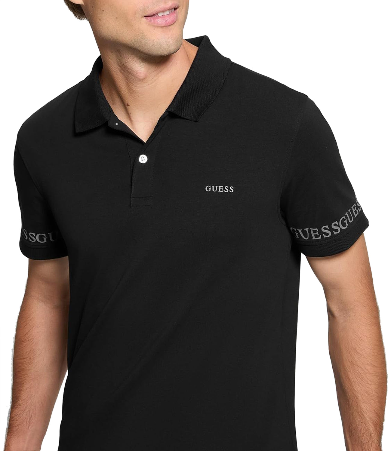 Guess Polo Manica Corta Uomo Mod. M5RP66 J1314 JBLK Nero