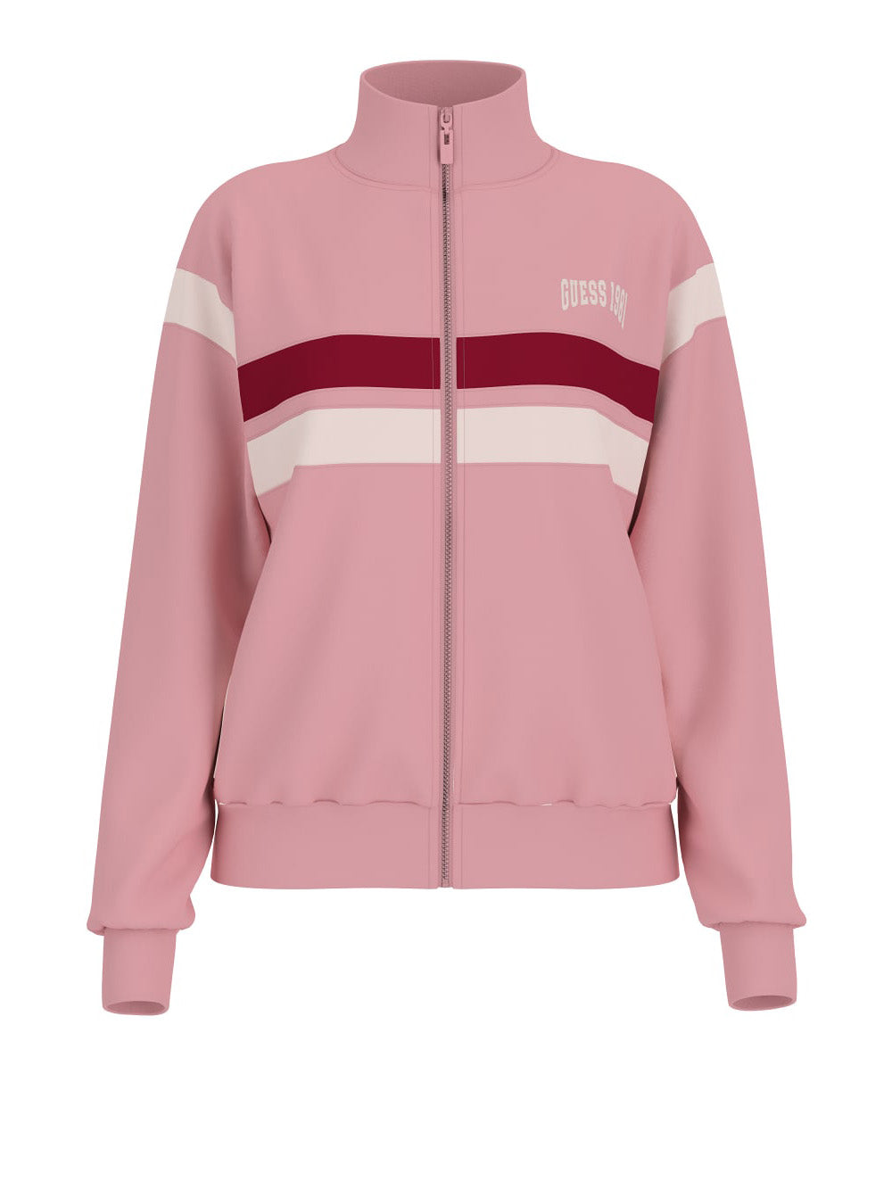 Felpa Zip Guess Suzanne da Donna - Rosa