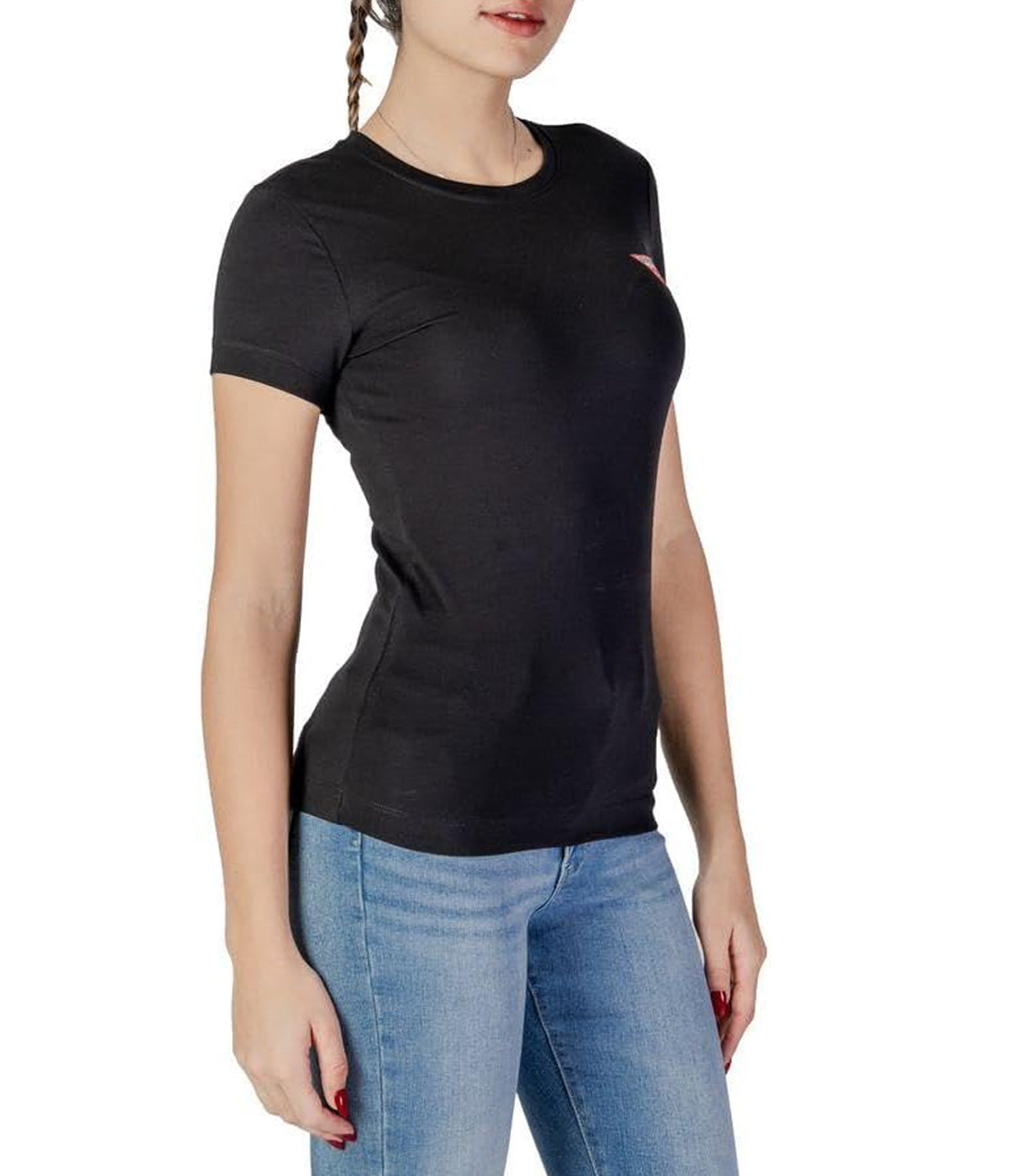 Guess T-shirt Donna Mod. W2YI44 J1314 JBLK Nero