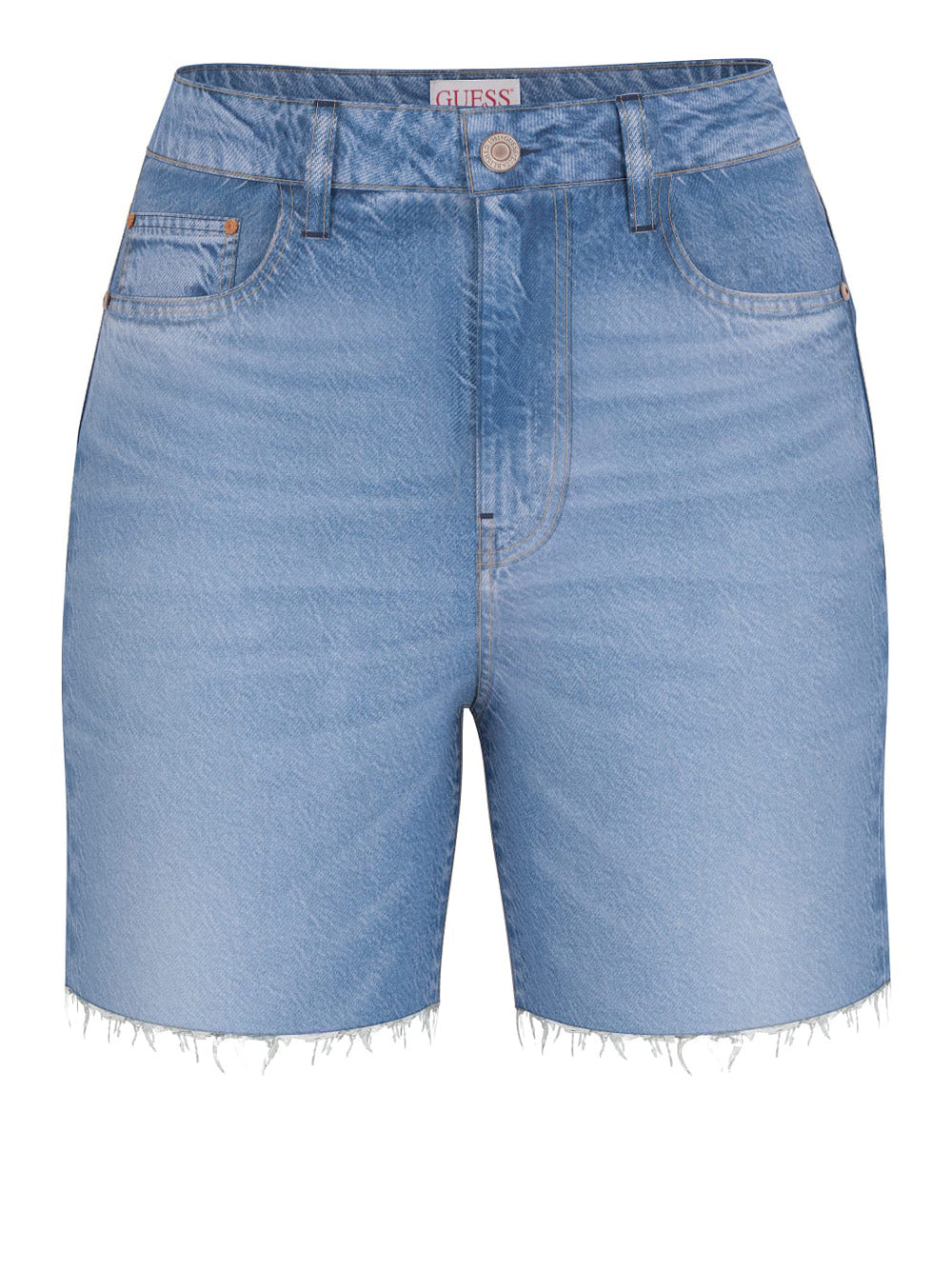 Shorts Jeans Guess 80S Pedal da Donna - Denim
