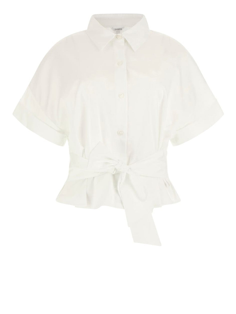 Camicia Guess Julie Tie Front da Donna - Bianco