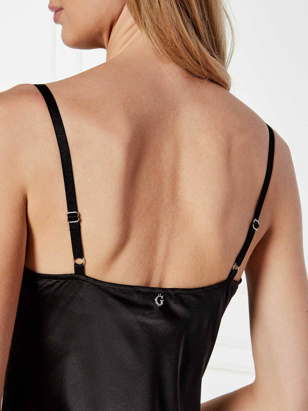 Vestito Longuette Guess Adle Lace da Donna - Nero