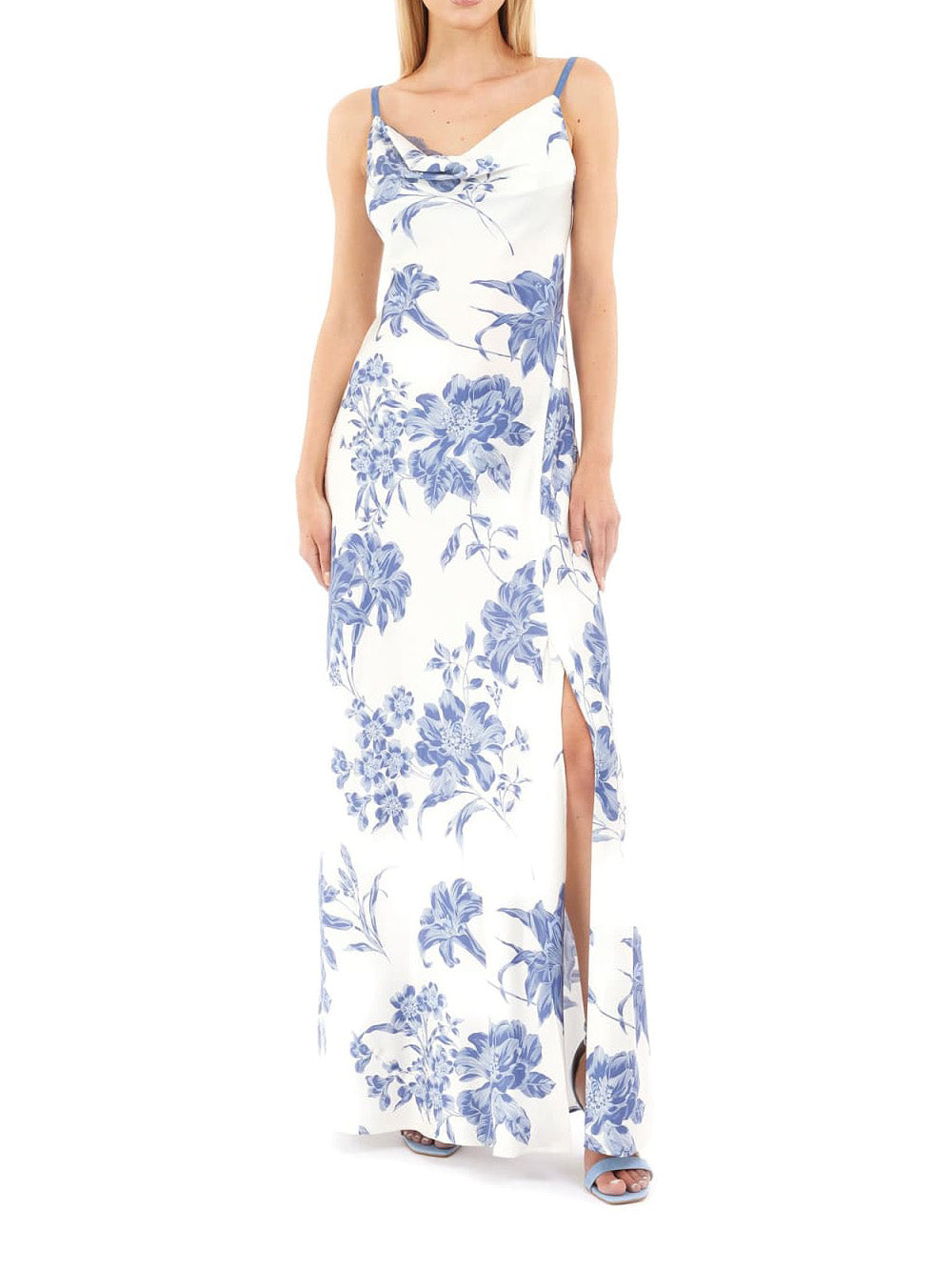 Vestito Longuette Guess Adle Lace da Donna - Floreale Multicolore