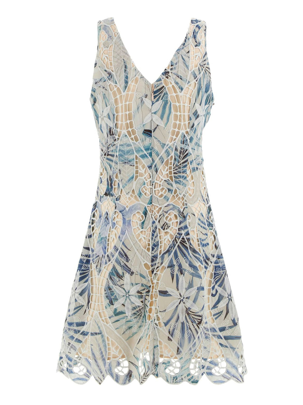 Vestito Mini Guess Anastasia Lace da Donna - Blu Multicolore