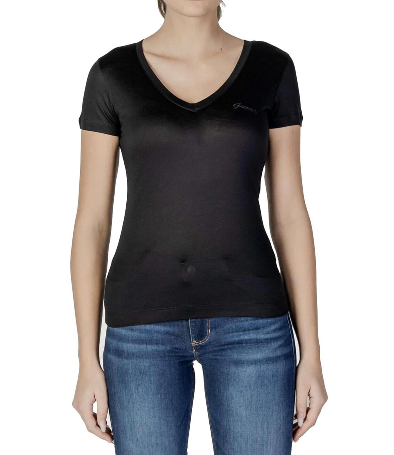 Guess T-shirt Donna Mod. W5GP31 KCSX2 JBLK Nero