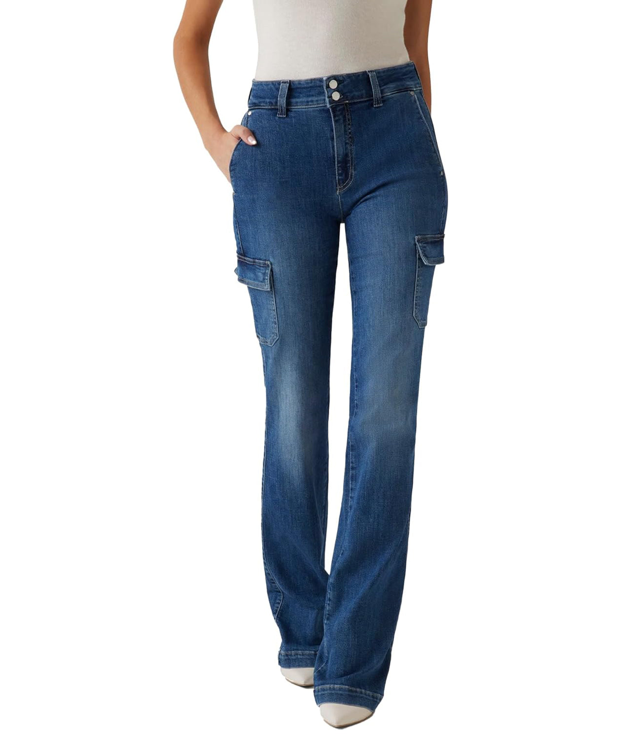 Guess Jeans Donna Mod. W5RA1B D5L73 J4SM Denim Blu