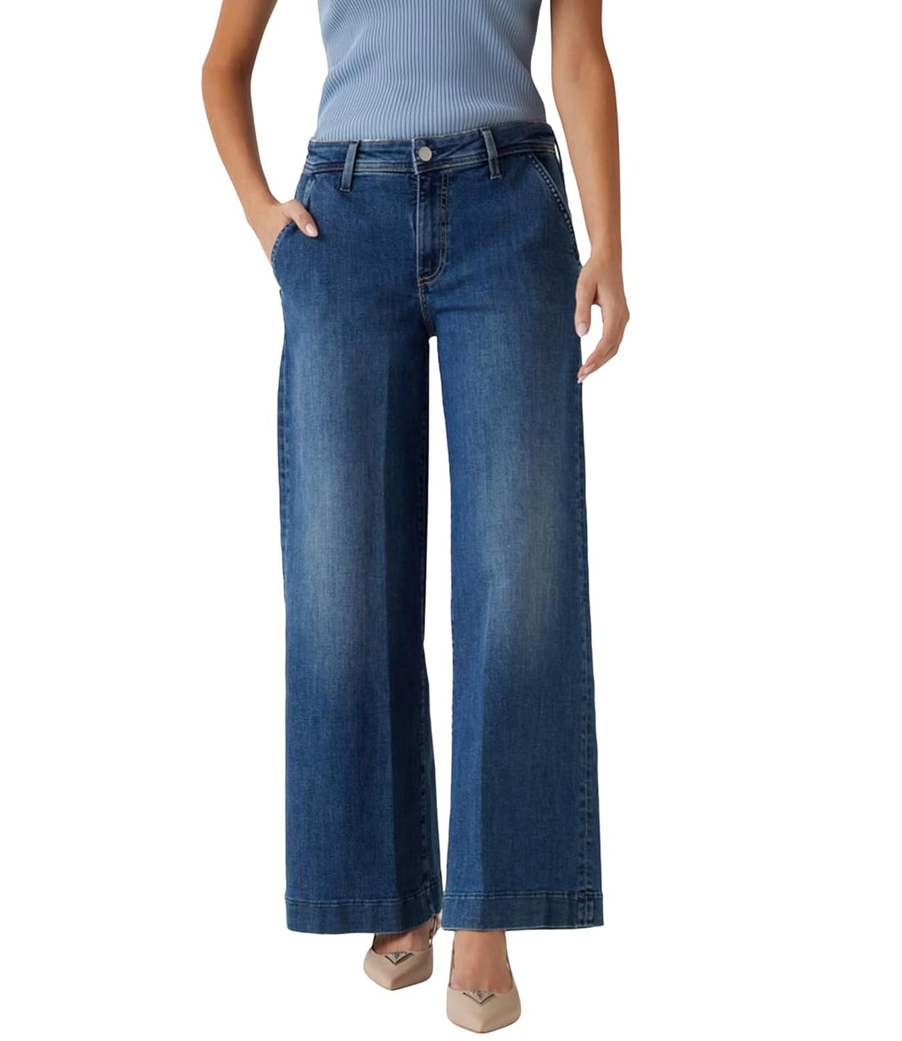 Guess Jeans Donna Mod. W5RA1L D5L73 J4SM DENIM Blu