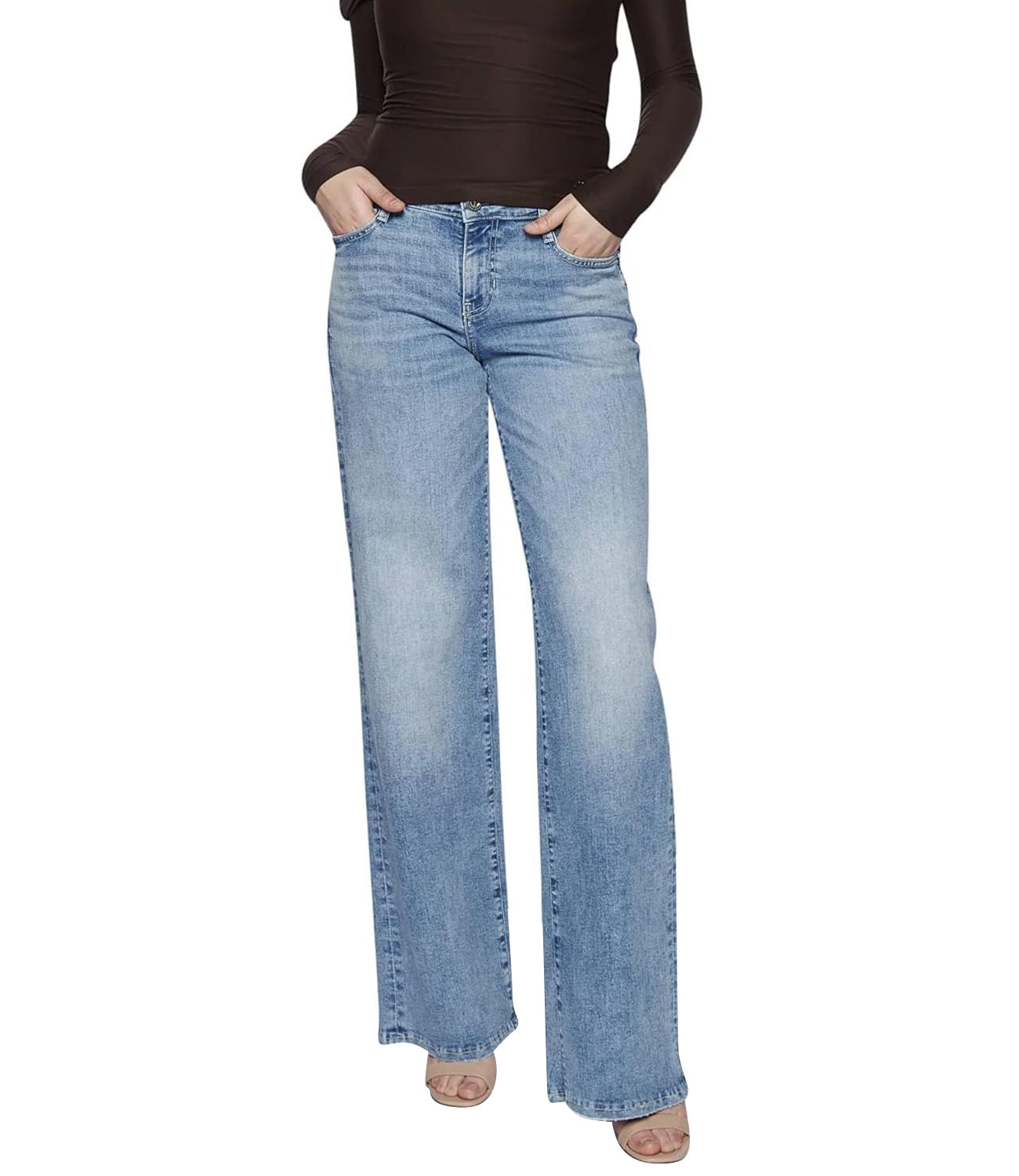 Guess Jeans Donna Mod. W5RA96 D5LT71 BELT Denim Blu