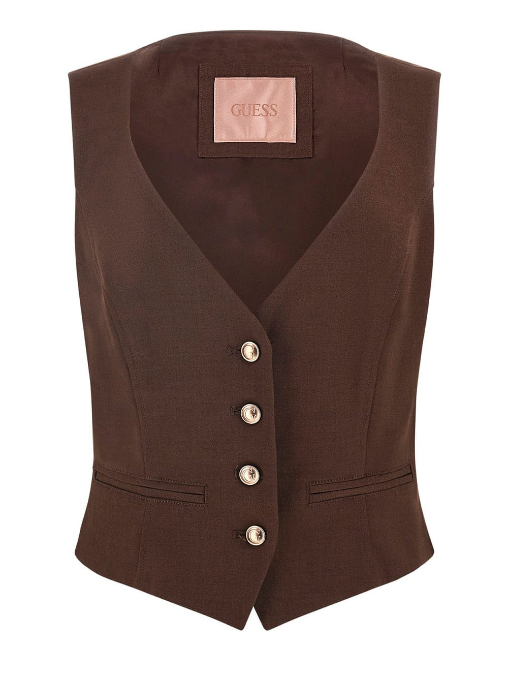 Gilet Guess Matea Suit da Donna - Marrone