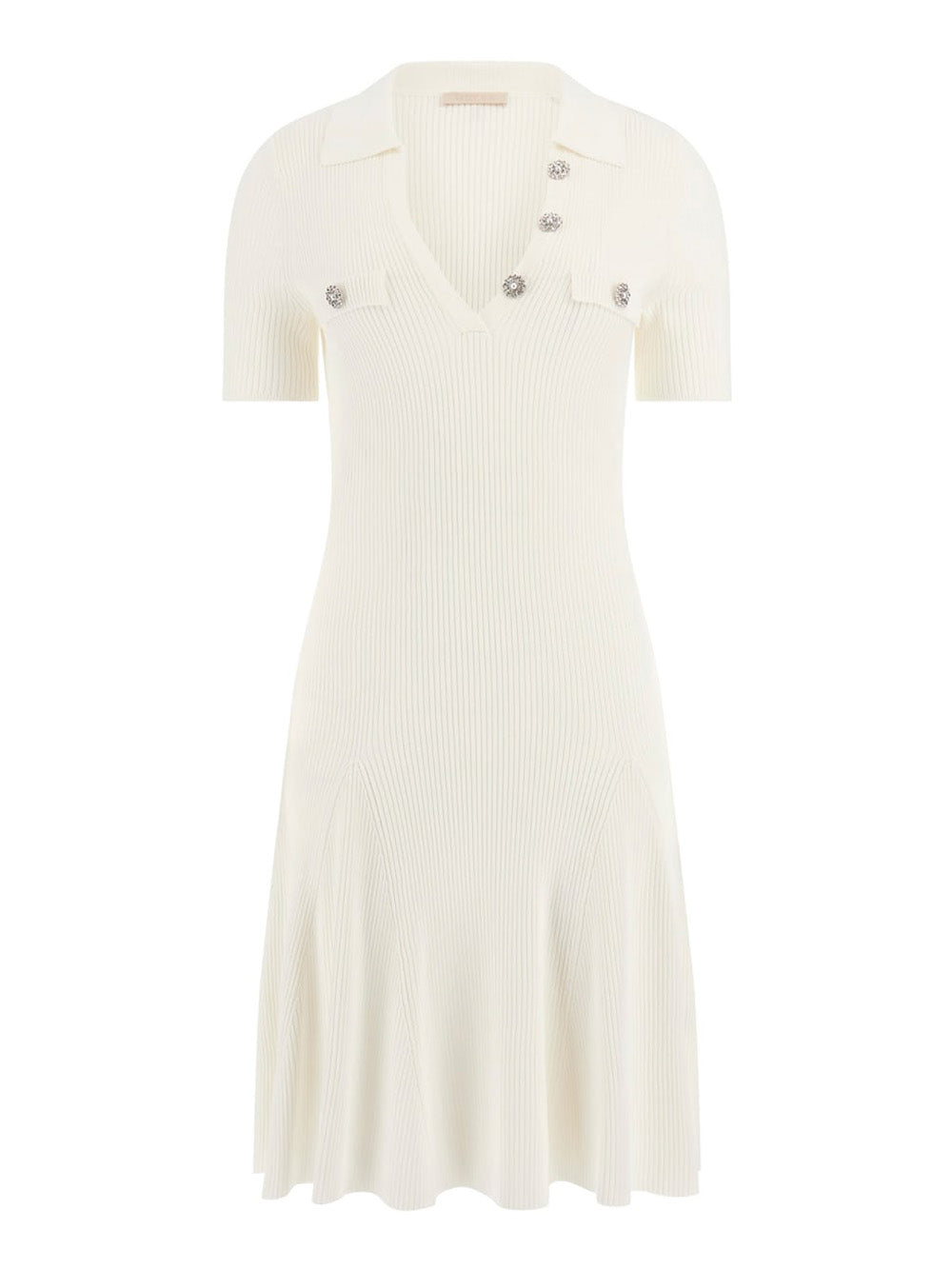 Vestito Mini Guess Paula da Donna - Bianco