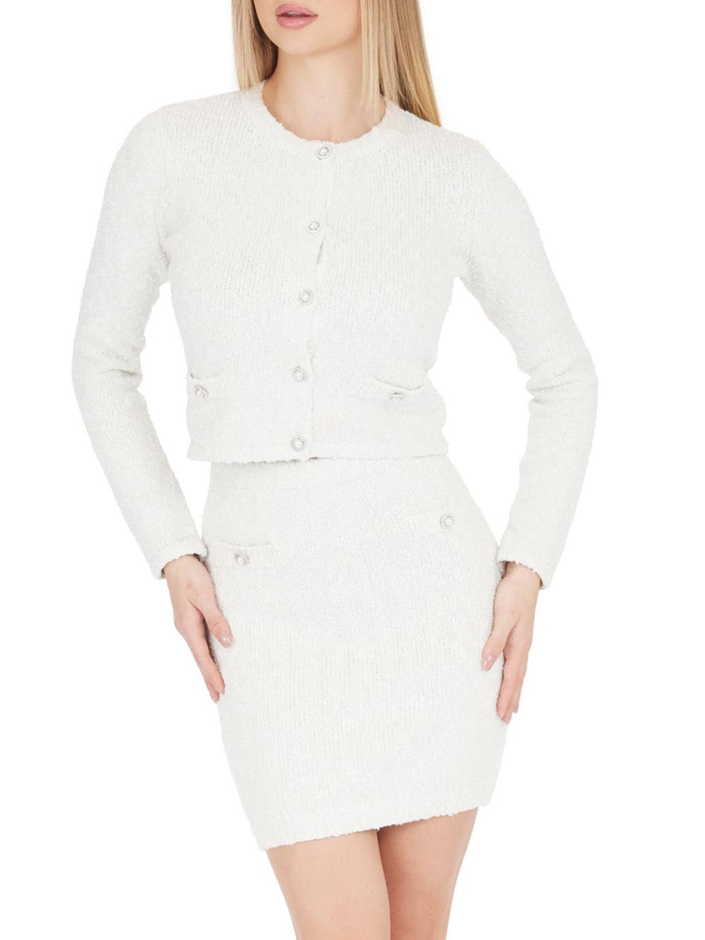 Cardigan Guess Dorothy da Donna - Bianco