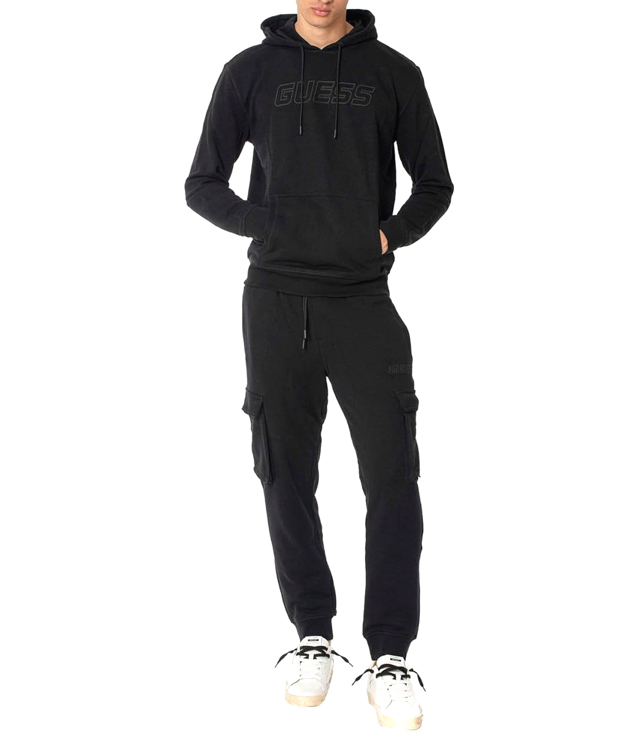 Guess Pantalone joggers Uomo Mod. Z4YB08 KAIJ1 JBLK Black Nero