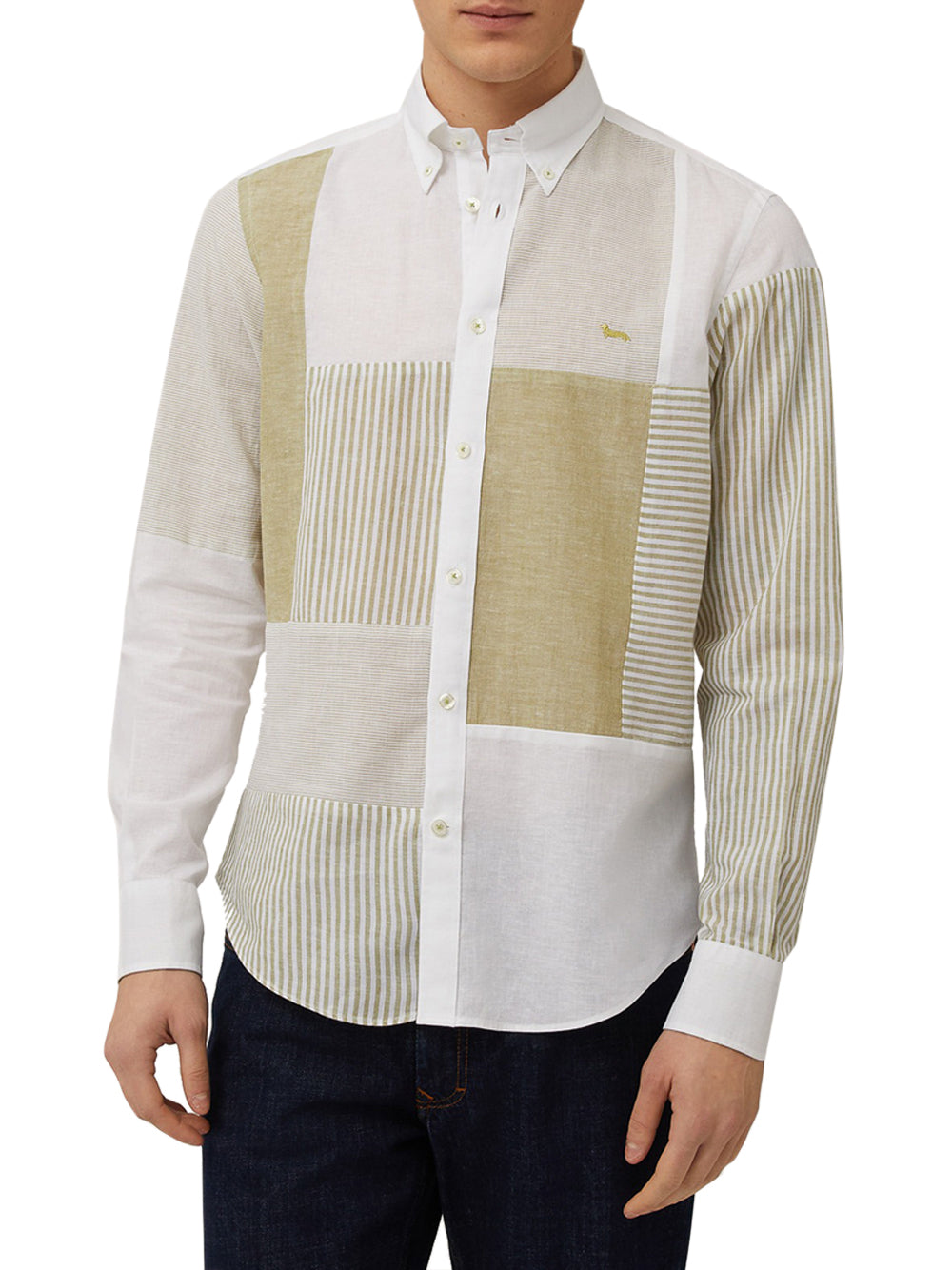 Camicia Classica Harmont & Blaine da Uomo - Bianco Verde