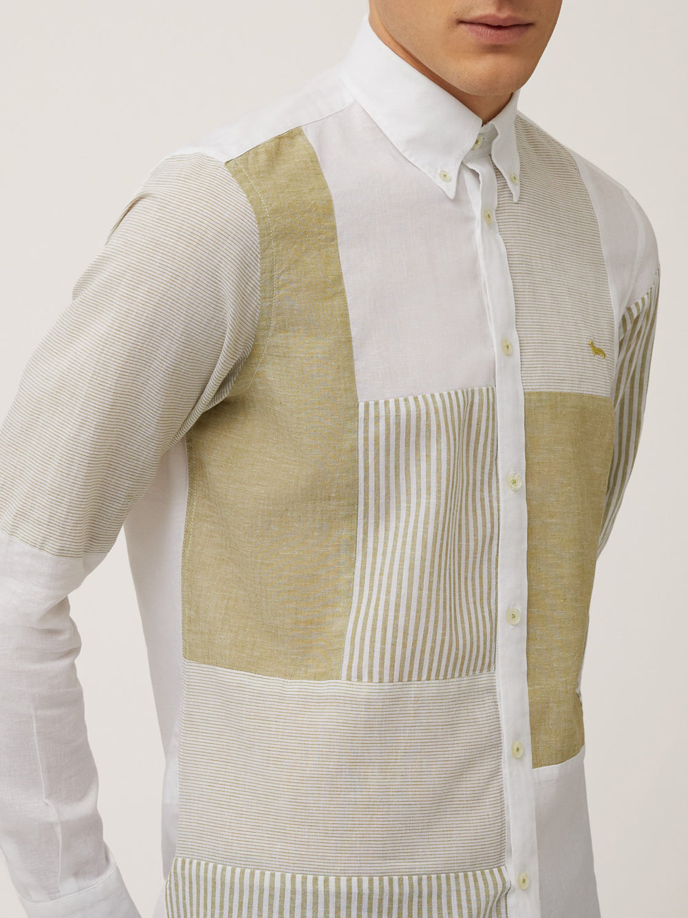 Camicia Classica Harmont & Blaine da Uomo - Bianco Verde