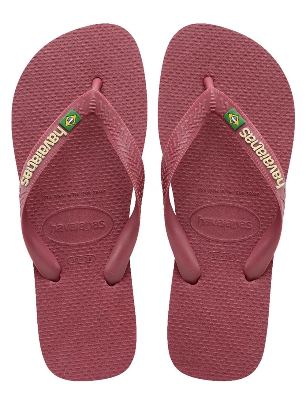 Havaianas Ciabatta Donna Mod. BRASIL LOGO AMARANTH 4110850 9339 Giallo