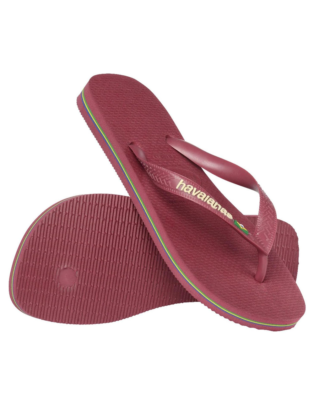 Havaianas Ciabatta Donna Mod. BRASIL LOGO AMARANTH 4110850 9339 Giallo