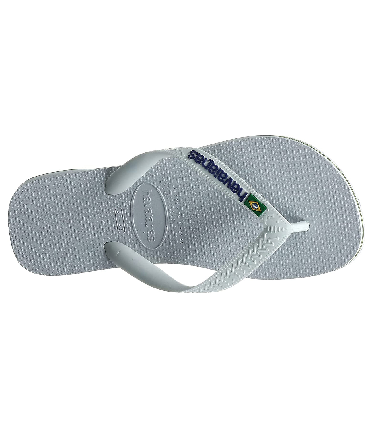 Havaianas Infradito UNISEX Mod. BRASIL LOGO 4110850 M19 WHITE Bianco