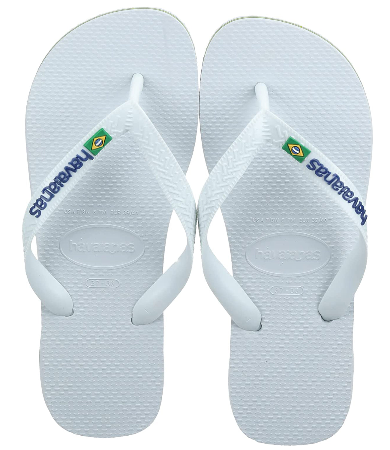 Havaianas Infradito UNISEX Mod. BRASIL LOGO 4110850 M19 WHITE Bianco