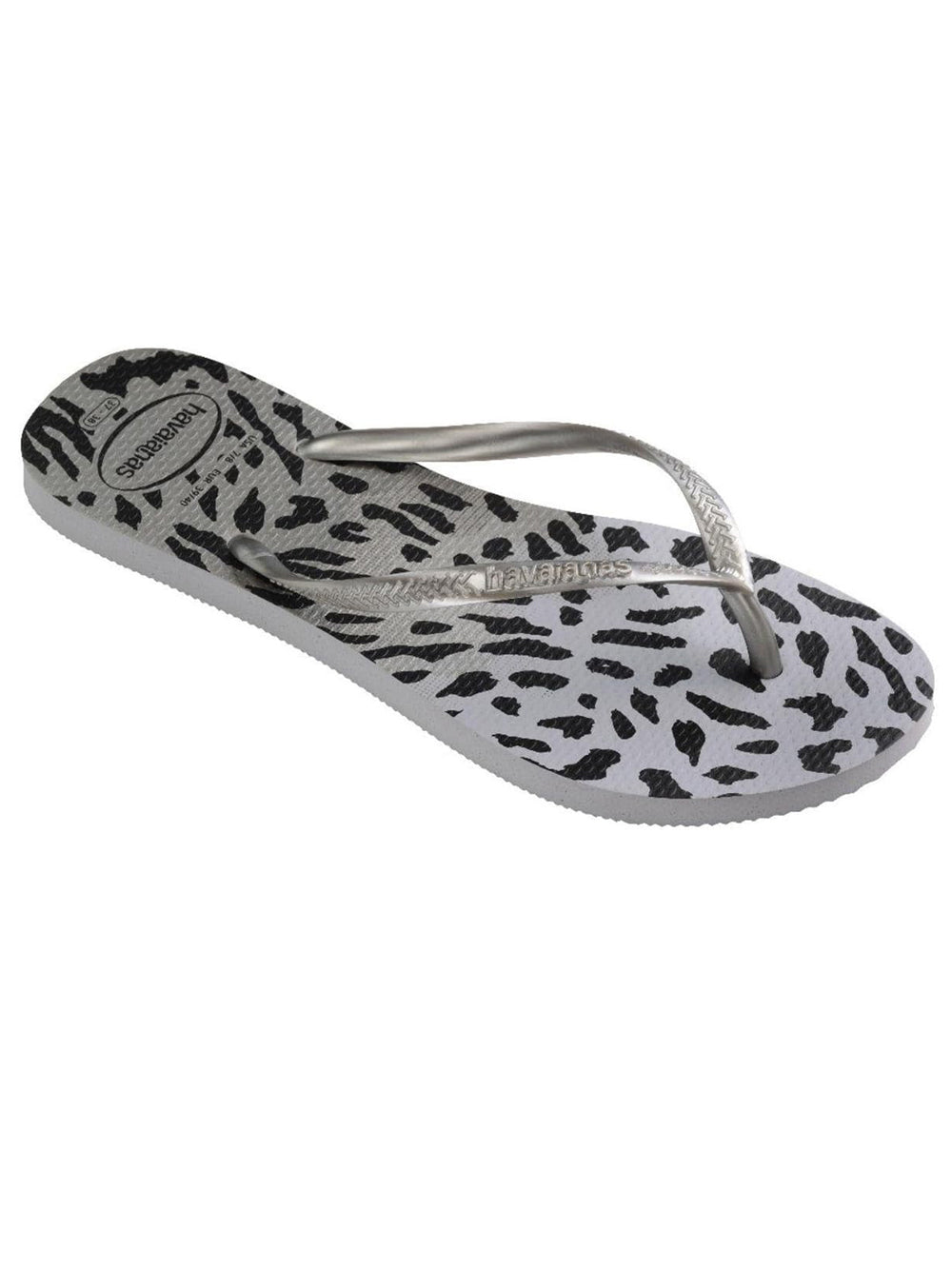 Havaianas Ciabatta Donna Mod. SLIM ANIMALS GREY 4103352 9320 Grigio
