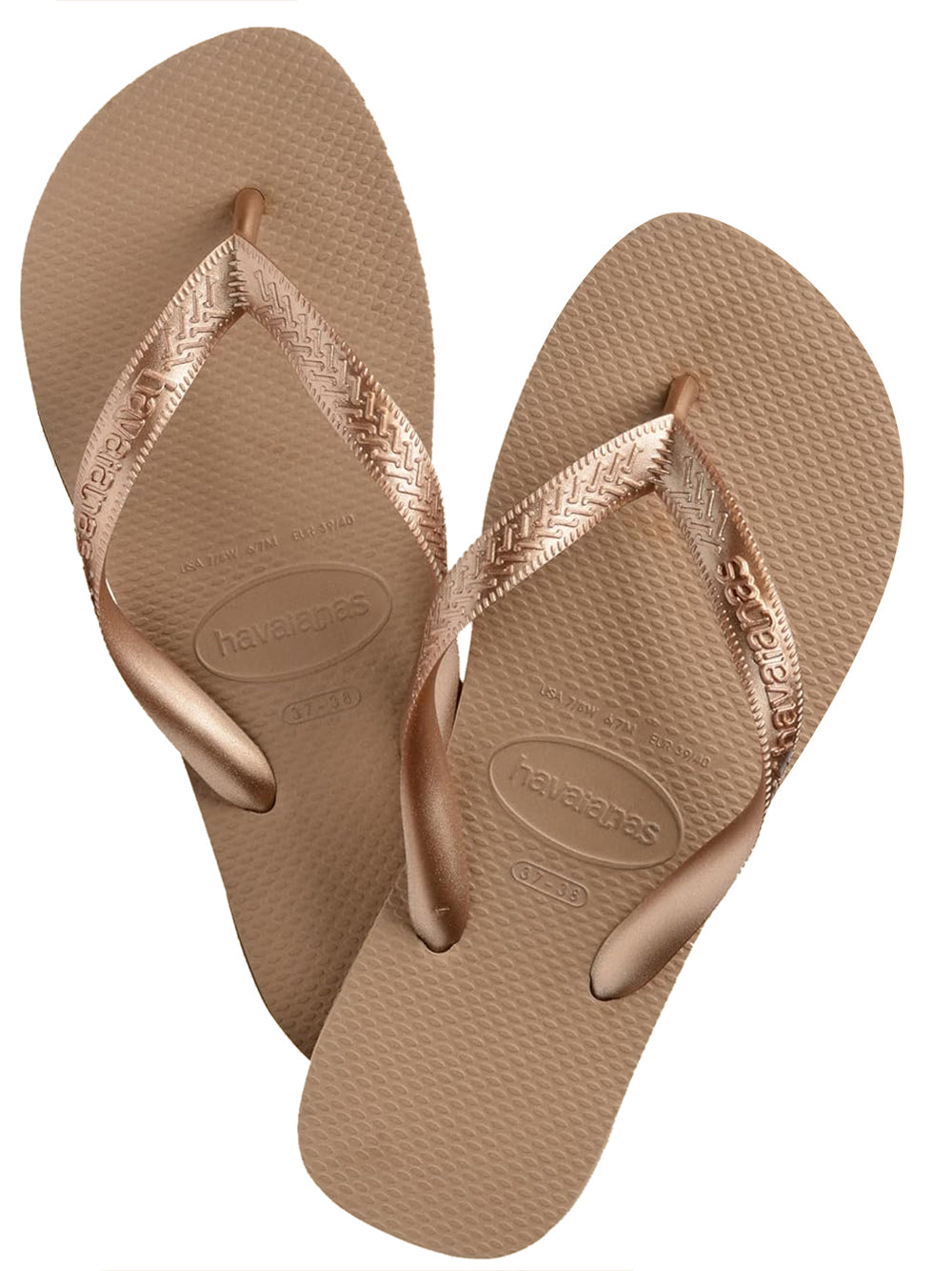 Havaianas Ciabatta Donna Mod. TOP TIRAS ROSE 4137428 3581 Rosa Oro
