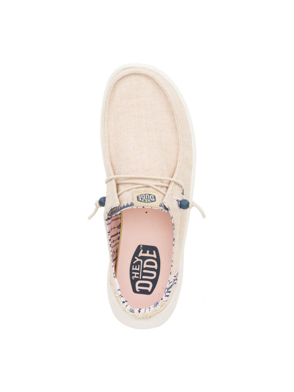 Slip On Hey Dude Wendy Peak Chambray da Donna - Avorio