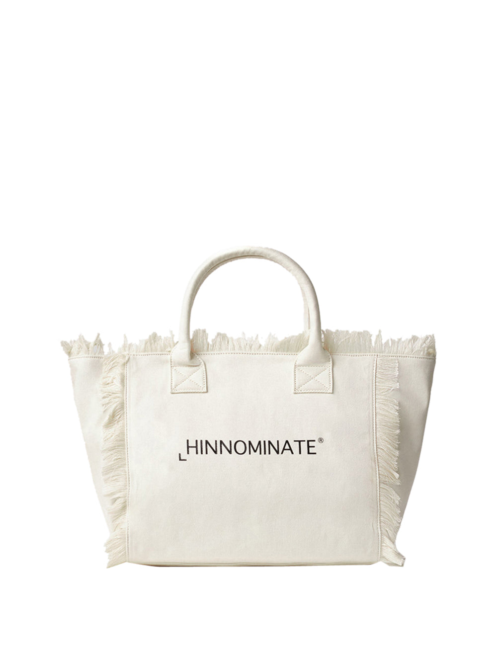 Borsa Shopper Hinnominate Canvas Grande da Donna - Bianco