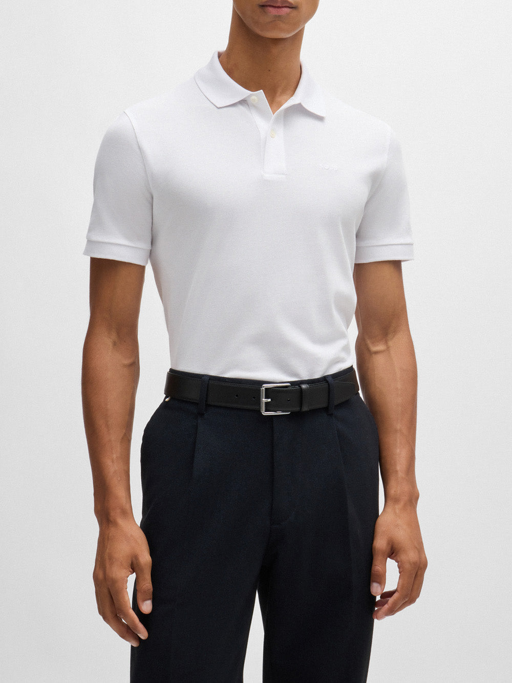 Polo Hugo Boss Pallas da Uomo - Bianco