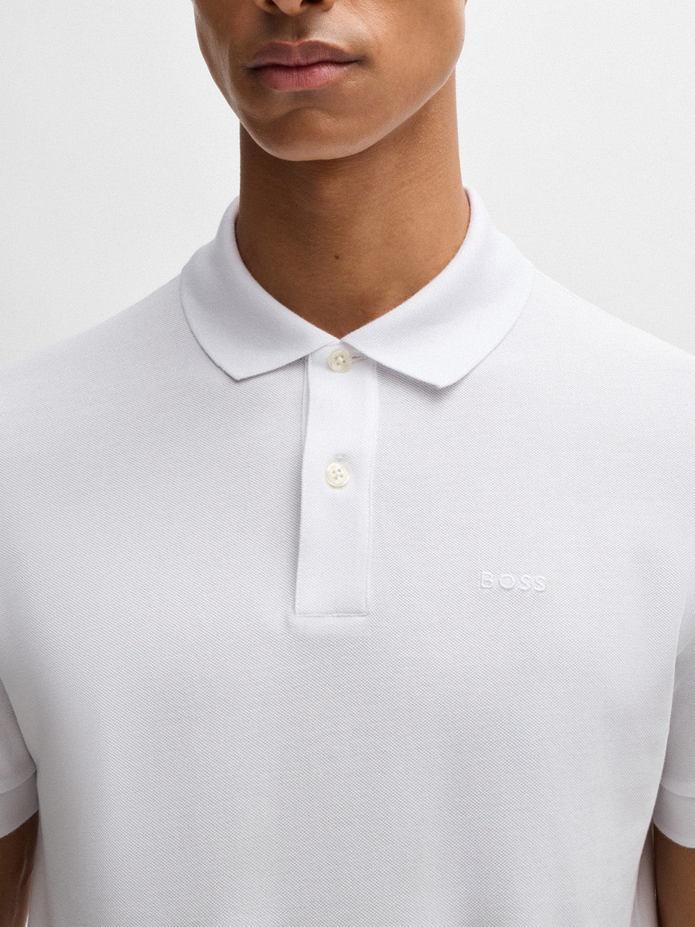 Polo Hugo Boss Pallas da Uomo - Bianco