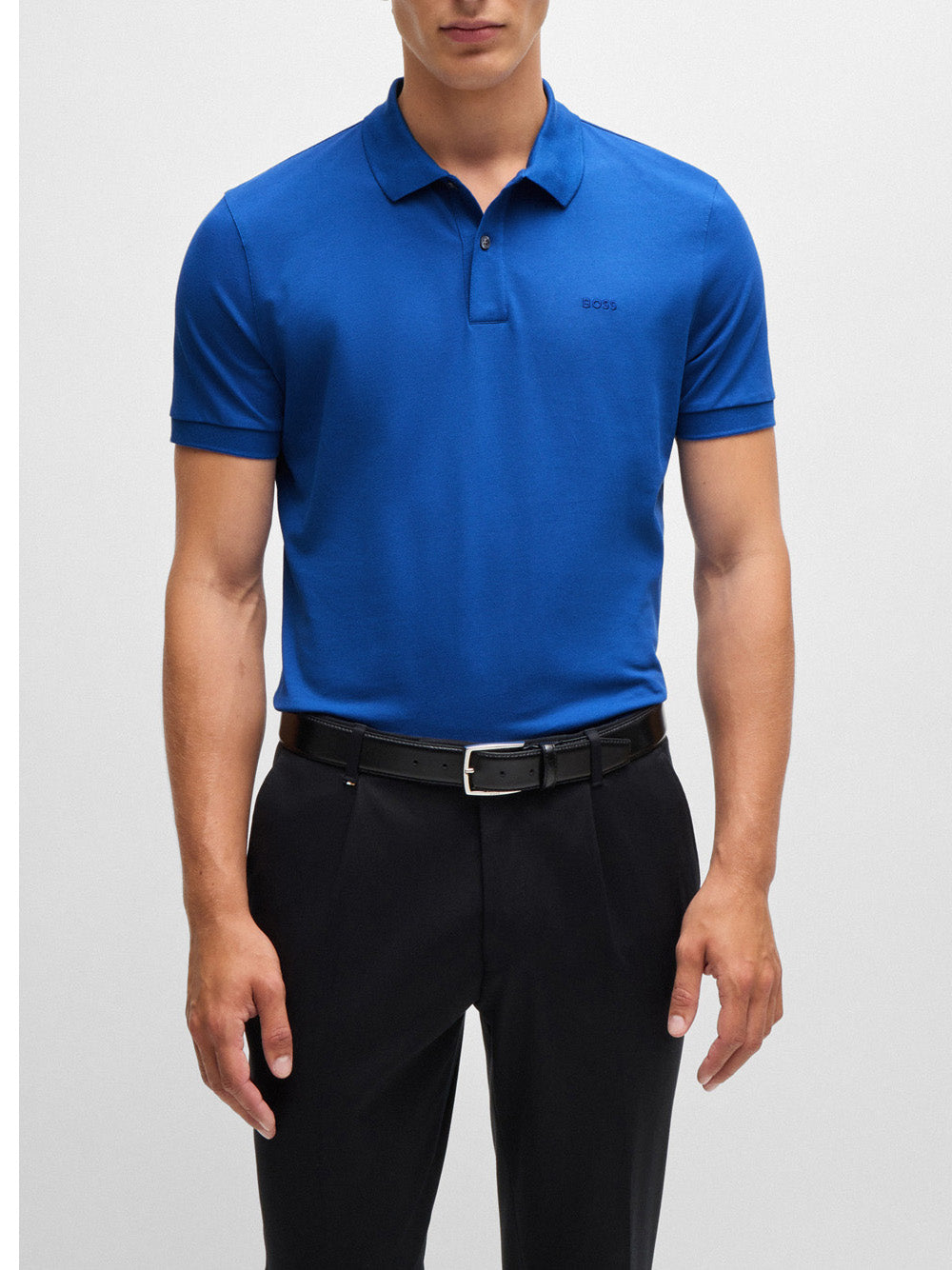 Polo Hugo Boss Pallas da Uomo - Blu