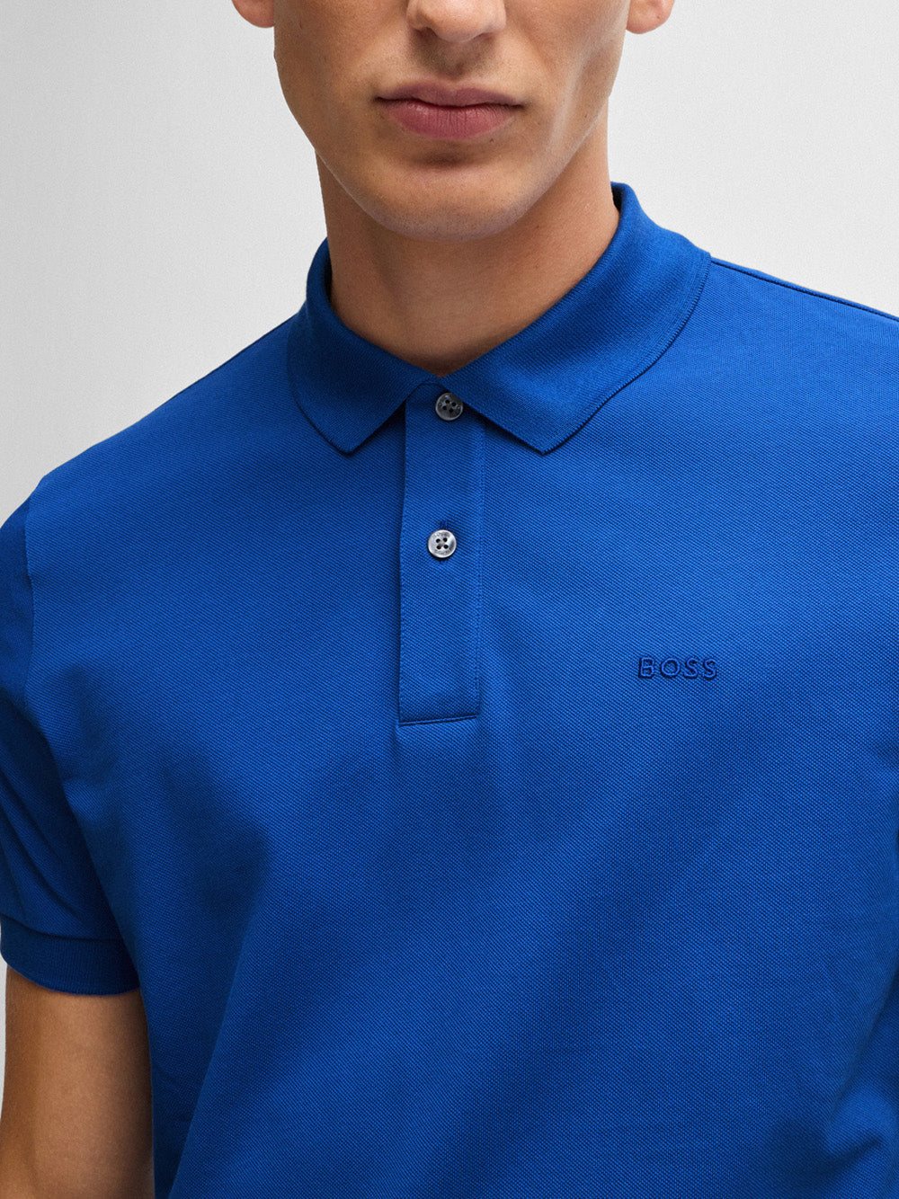 Polo Hugo Boss Pallas da Uomo - Blu