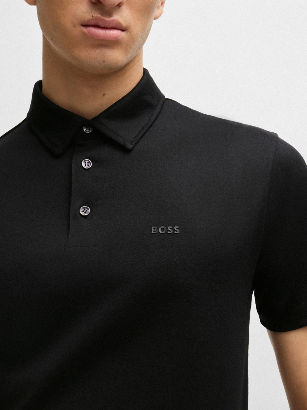 Polo Hugo Boss Palosh da Uomo - Nero