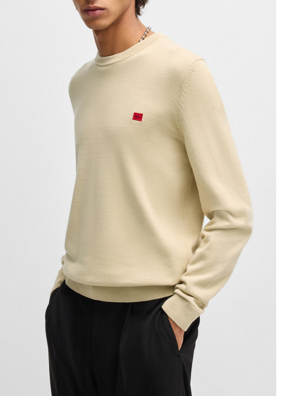 Pullover Hugo Boss San Cassius da Uomo - Beige
