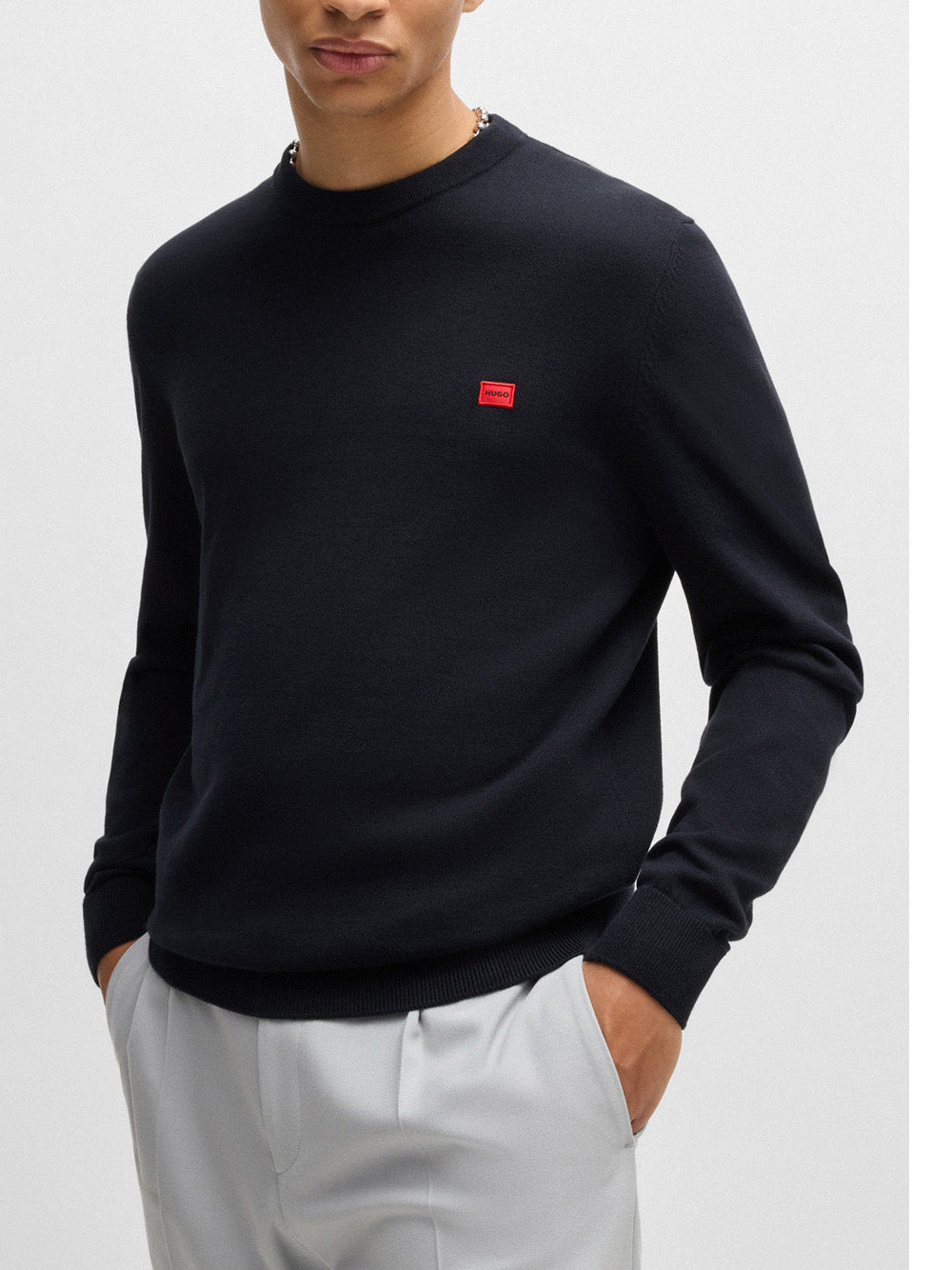 Pullover Hugo Boss San Cassius da Uomo - Blu