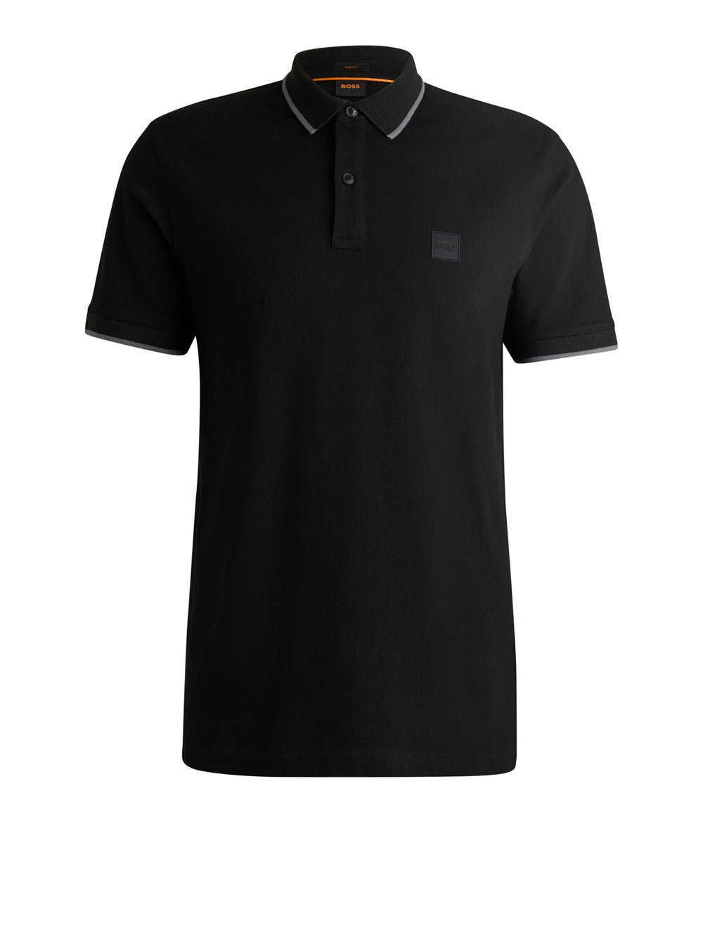 Polo Hugo Boss Passertip da Uomo - Nero
