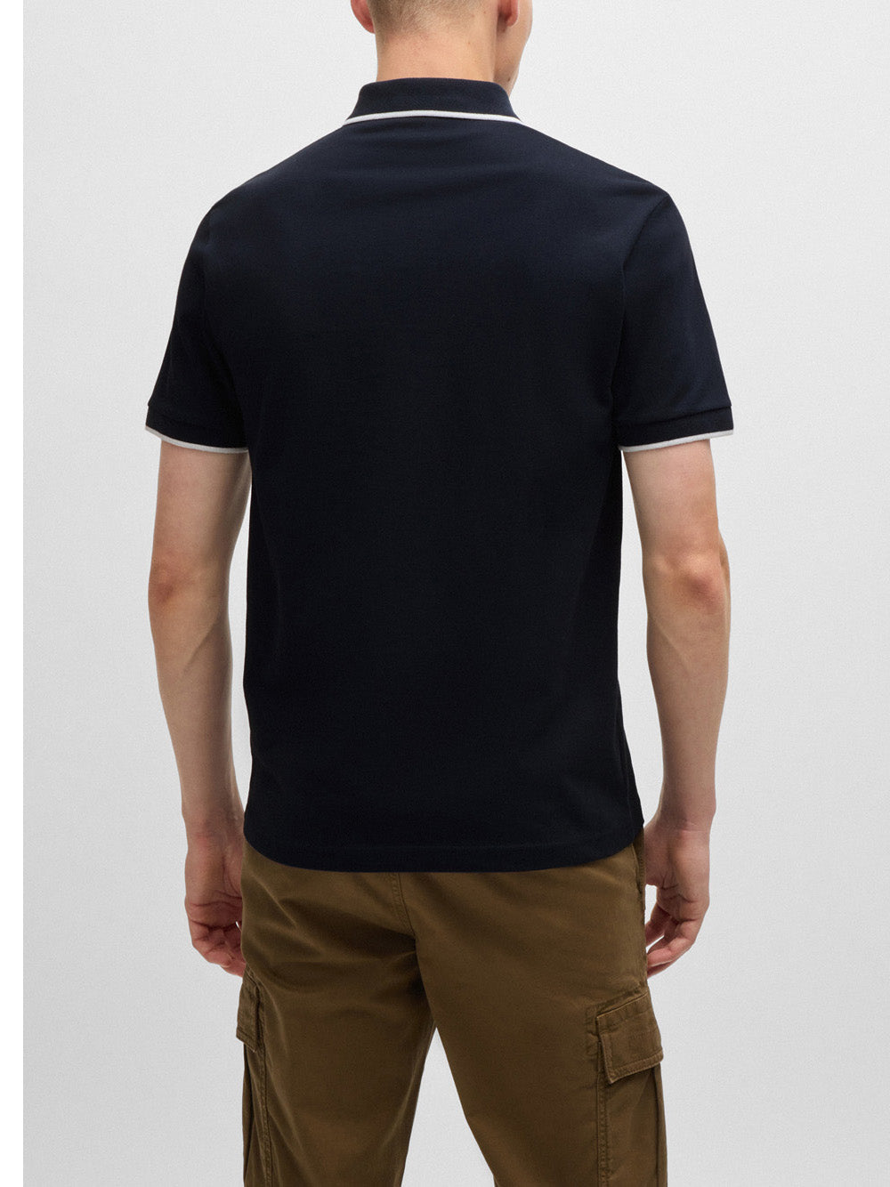 Polo Hugo Boss Passertip da Uomo - Blu