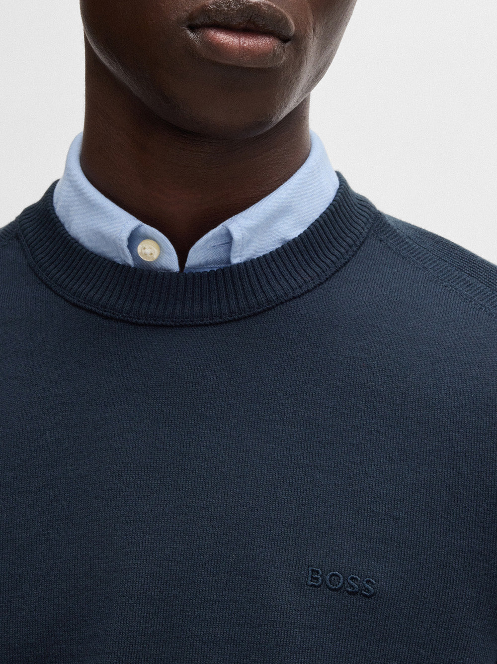 Pullover Hugo Boss Asac da Uomo - Blu