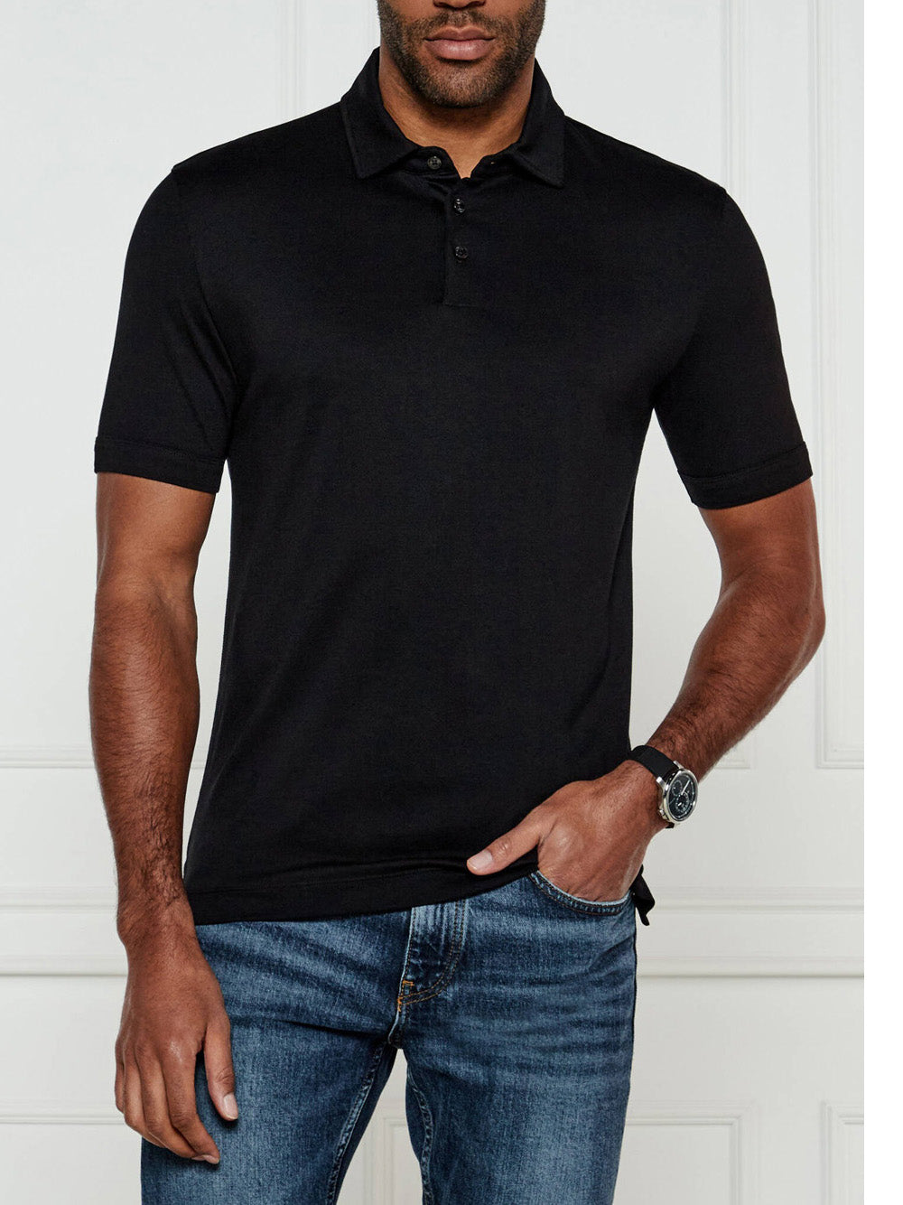 Polo Hugo Boss Press da Uomo - Nero