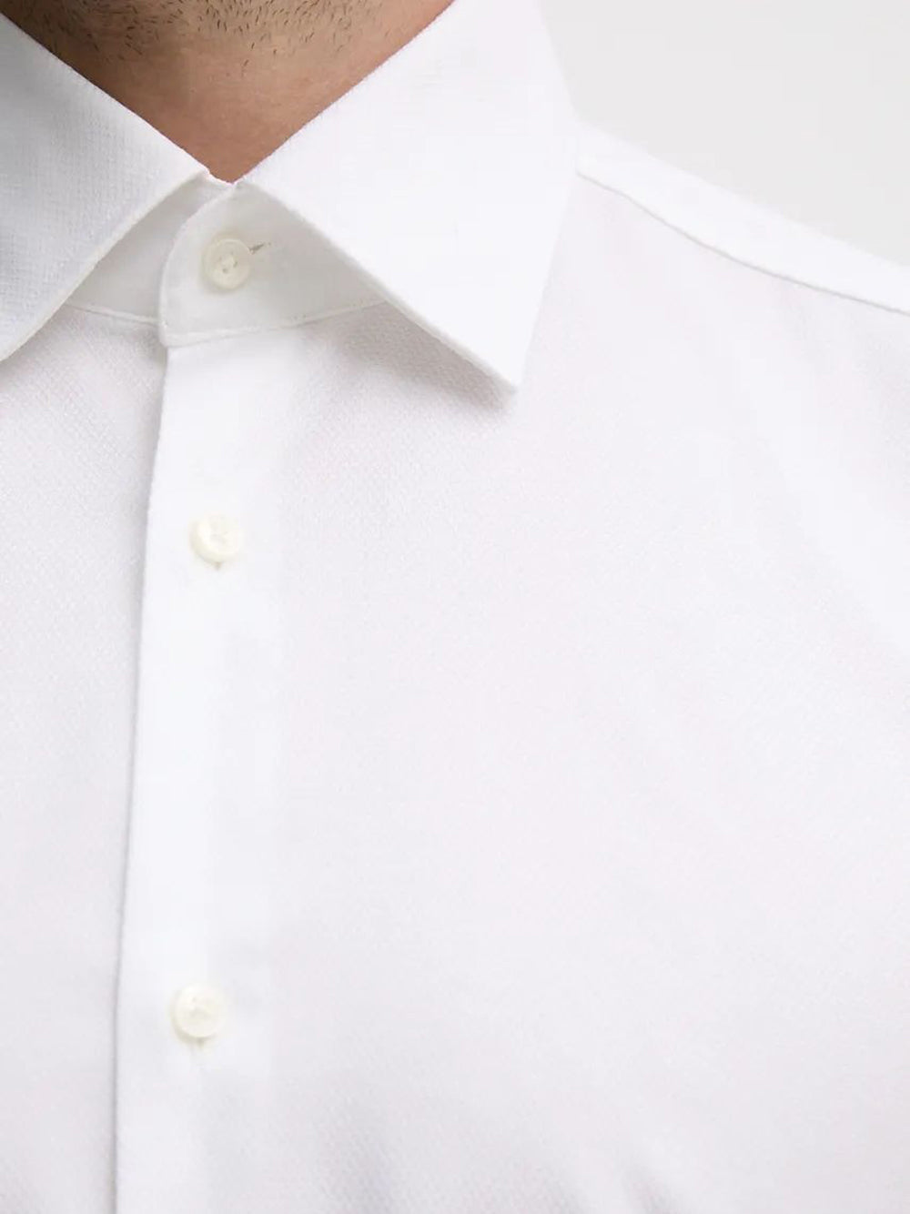 Camicia Classica Hugo Boss Hank da Uomo - Bianco