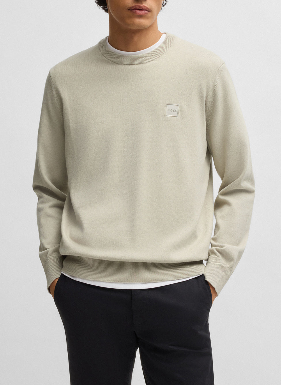 Pullover Hugo Boss Kanovano da Uomo - Beige